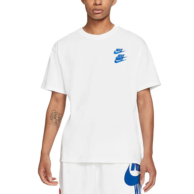 Nike T Shirts Men White-3