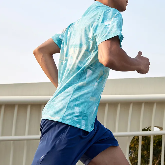 Saucony T Shirts Men Blue-5