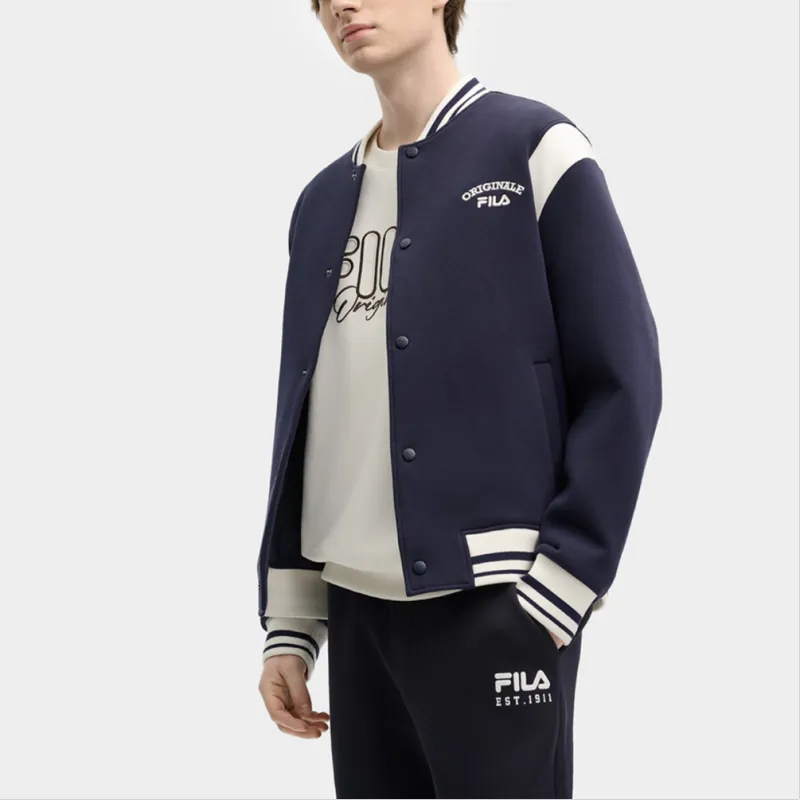 FILA ORIGINALE Baseball Jacket Men's Mirage Blue-3