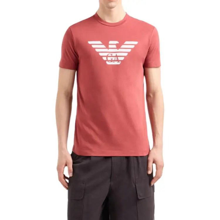 EMPORIO ARMANI Pima jersey T shirt With Logo Print-2