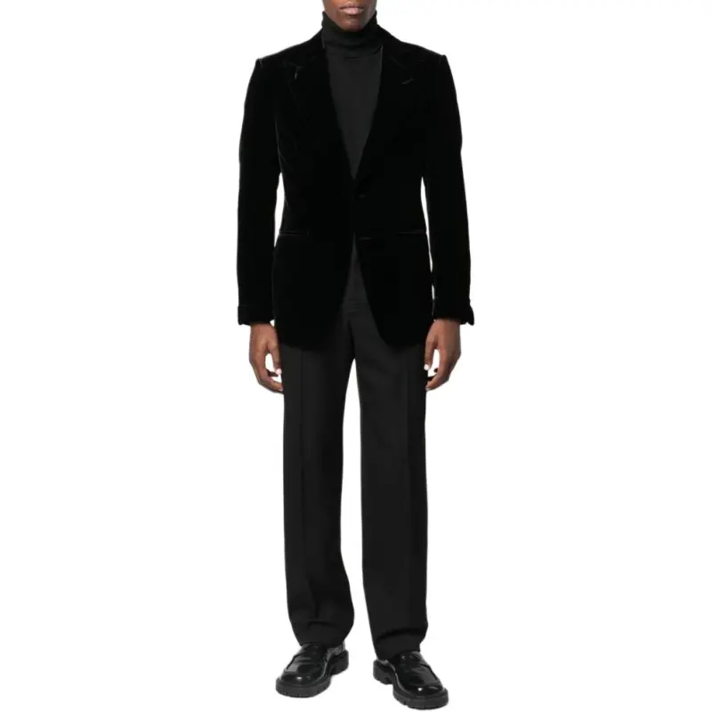 TOM FORD Single breasted Velvet Blazer-1
