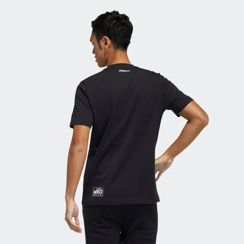 Adidas Neo T Shirts Men Black-4