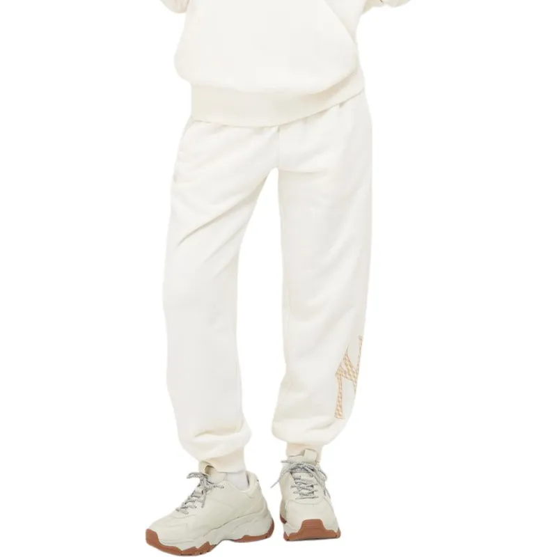 MLB Knitted Sports Pants Unisex Cream-3