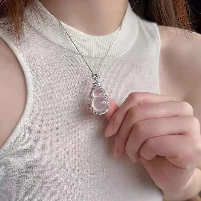 Grace Chalcedony Necklaces Women's-11