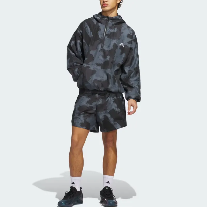 Adidas Free Shipping With AdiClub Anthony Edwards Camo Allover Print Anorak-1