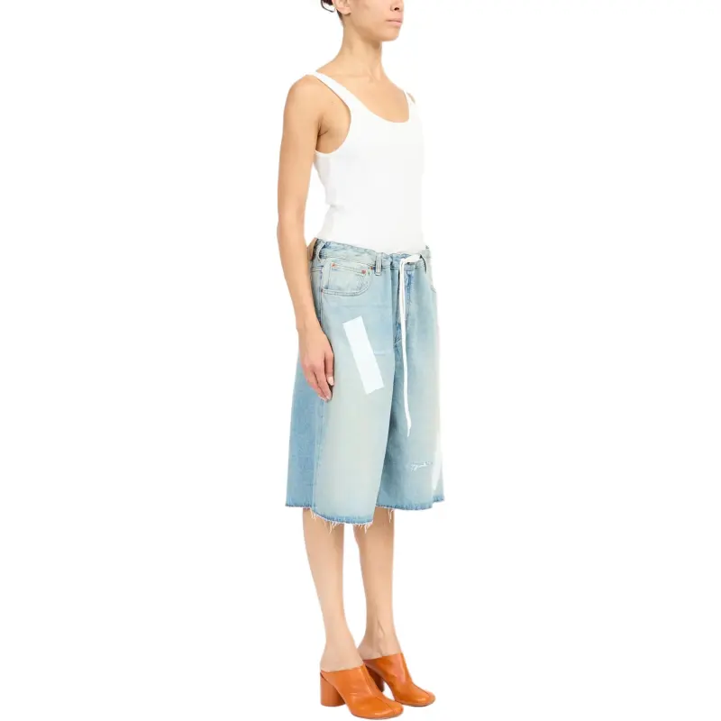 MM6 Maison Margiela Logo patch Shorts-2