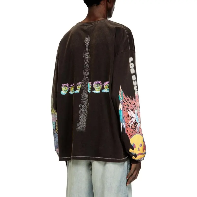 DIESEL T Boxt Ls R4 Long Sleeved T Shirt-3