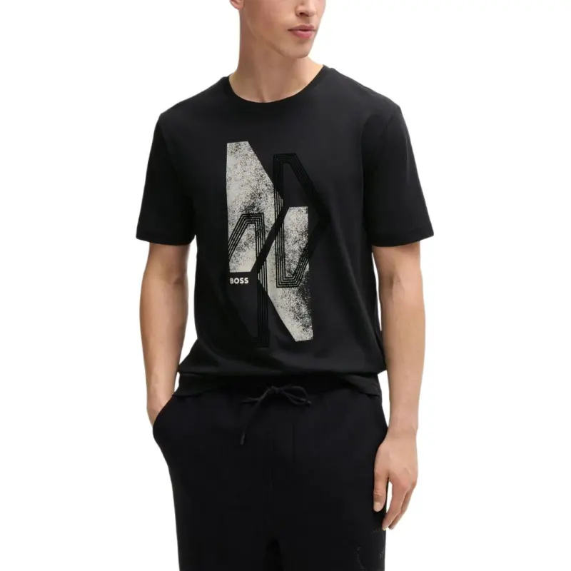 HUGO BOSS Graphic Printed Crewneck T Shirt-2