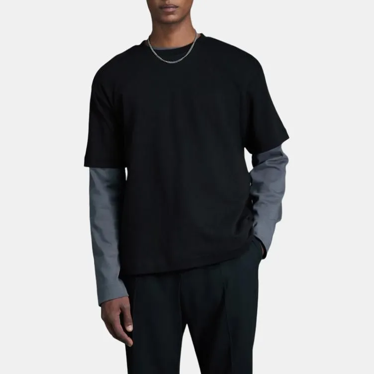 H&M T-Shirts Men Black-1