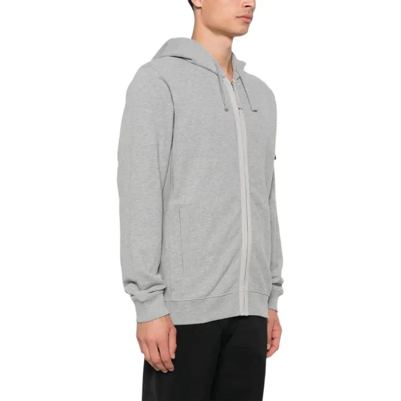 STONE ISLAND Logo Patch Zip Up Hoodie-3
