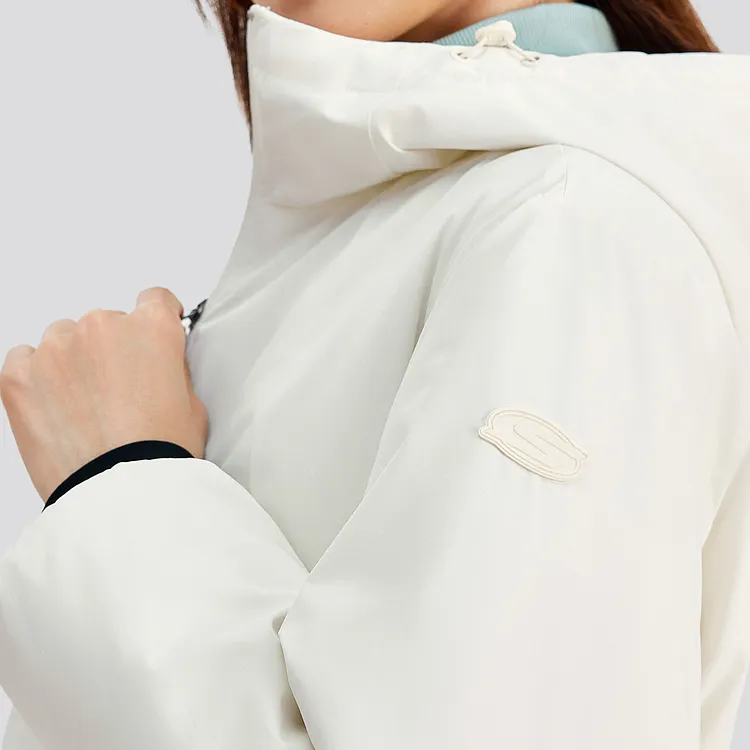 Skechers Jacket Women's Marshmallow White-4