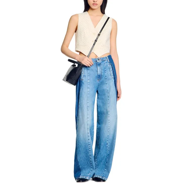 Sandro Rhinestoned Waistcoat-1