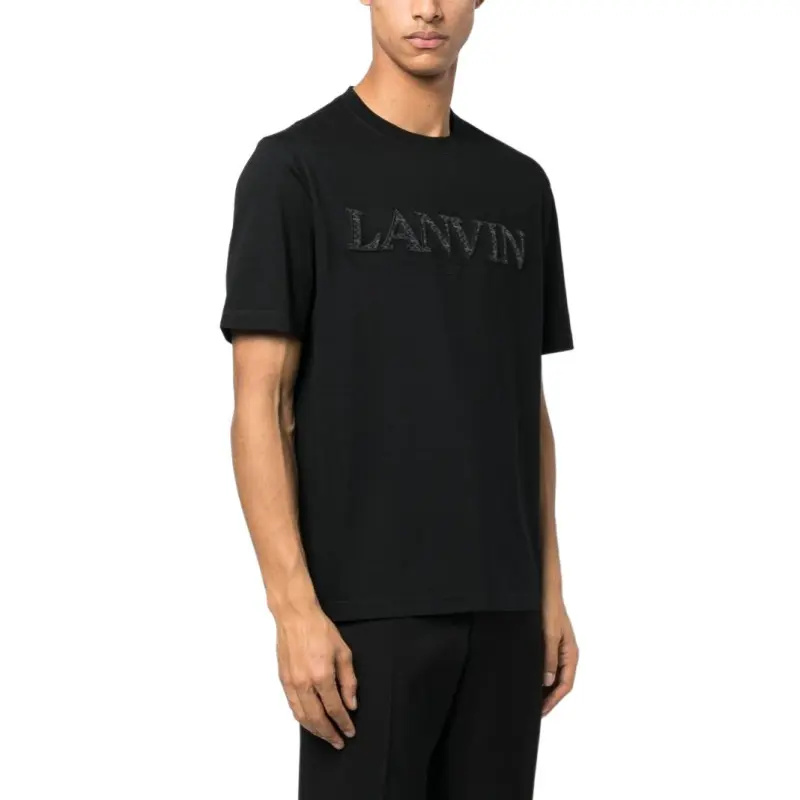 Lanvin Tonal Embroidery T Shirt-3