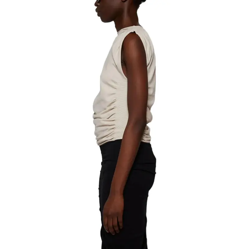 Alexander Wang Ruched Tank Top Cement-2