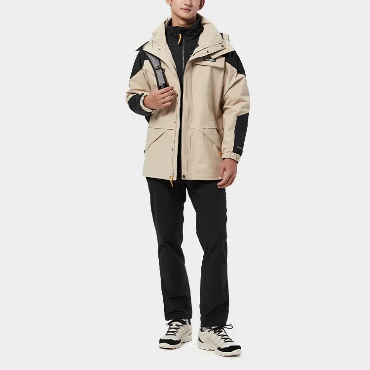 Columbia Windbreaker Jackets Men Light Khaki-1