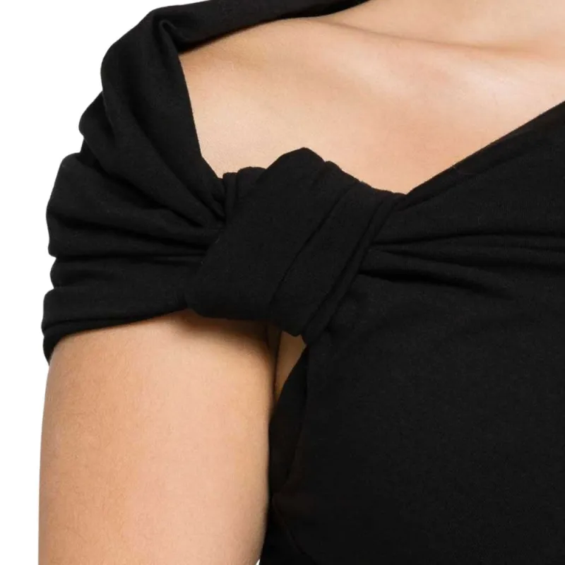 Alexander McQueen Knot-Detailed Asymmetric-Hem Top-3