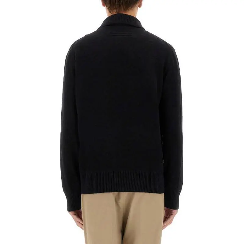 Zegna Half Button Knitted Polo Shirt-4