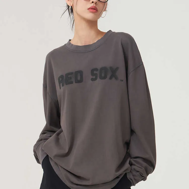 MLB Boston Red Sox T Shirt Unisex Dark Charcoal Gray-3