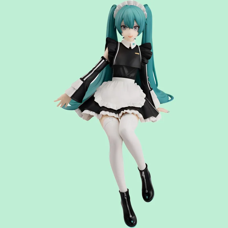 FURYU Hatsune Miku Vocaloid Maid Costume Noodle Press Scale Figure Bonus Gifts Medium-2
