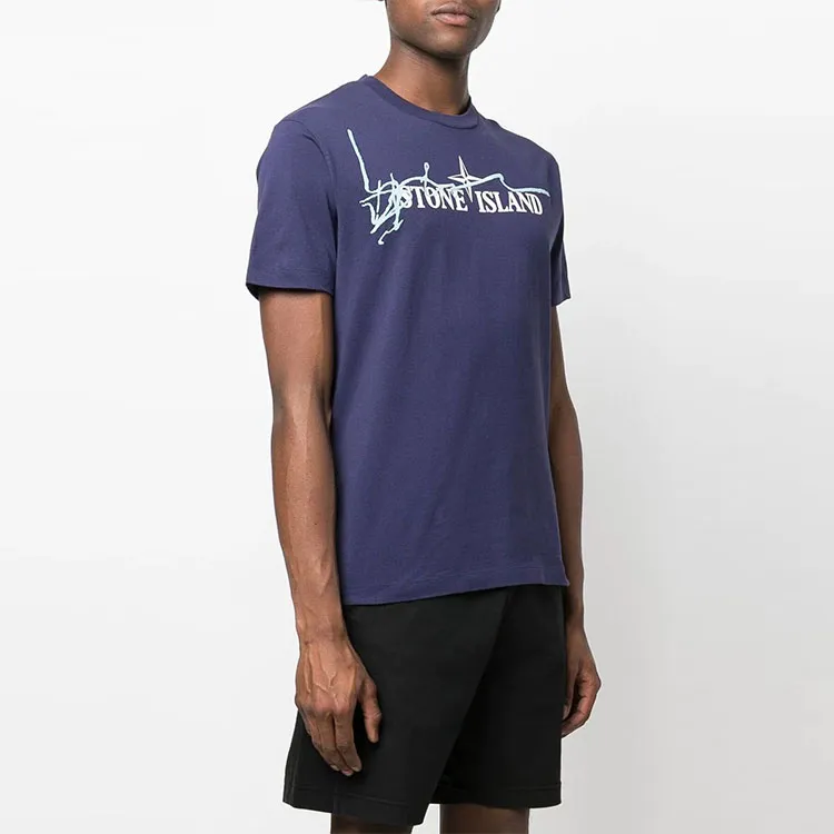 STONE ISLAND T Shirts Men Purple-3