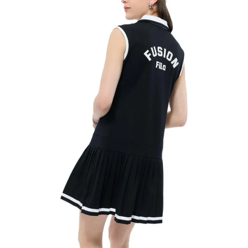 FILA FUSION FUSION LIFEFOB SS25 Sleeveless Dress Women's Jet Black-3