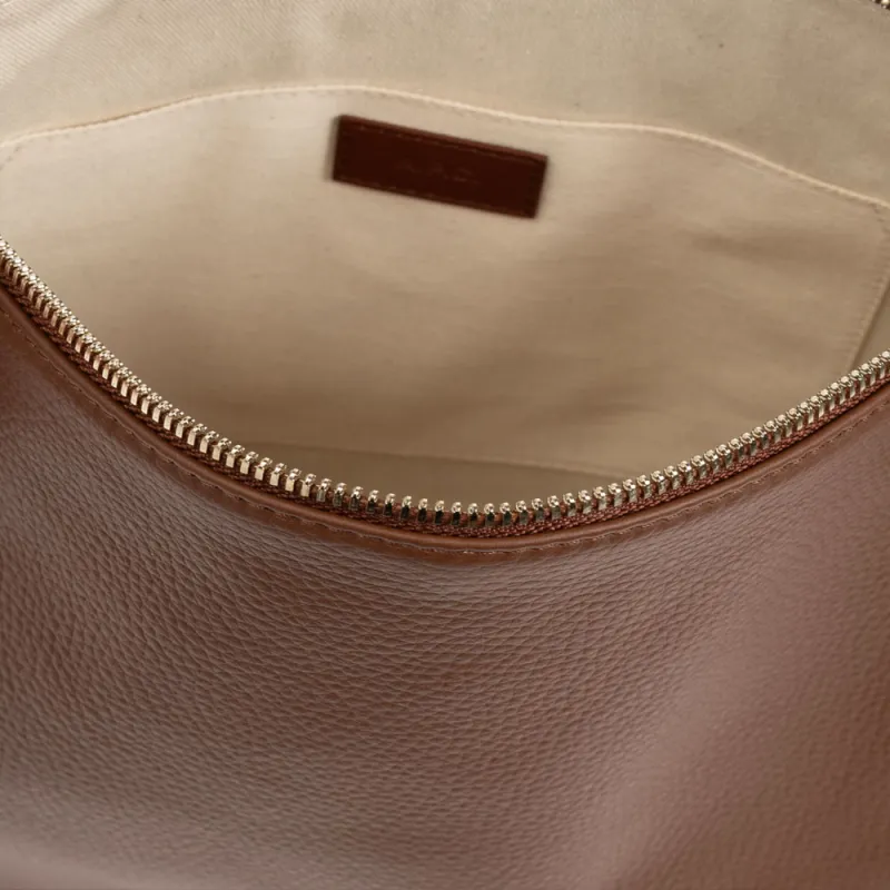A.P.C Leather Shoulder Bag Women's Brown-4