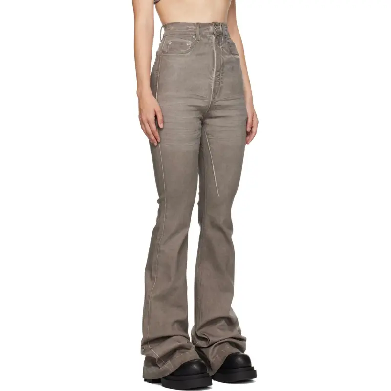 Rick Owens DRKSHDW Jeans Women's Stone Color-2