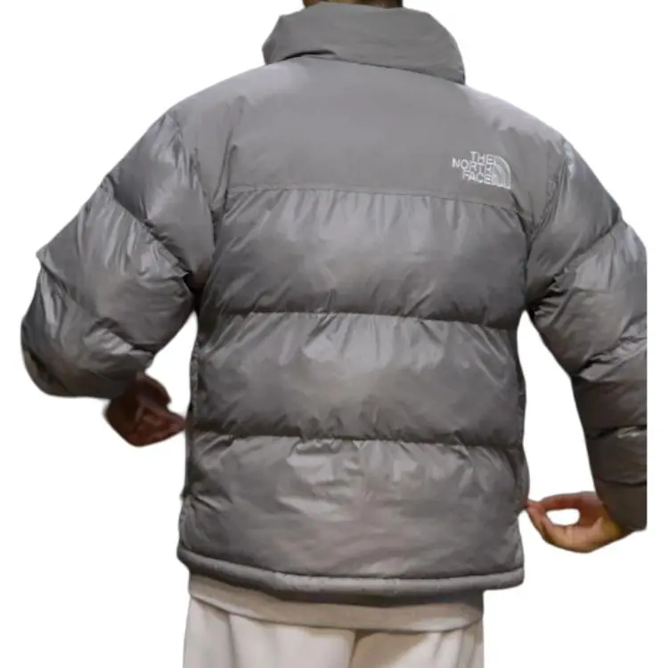 THE NORTH FACE Nuptse FW24 Jackets Coats Unisex Silver Gray-4