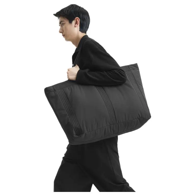 Nice Rice Fabric Tote Handbag, Shoulder Bag Tubas Unisex Black-6