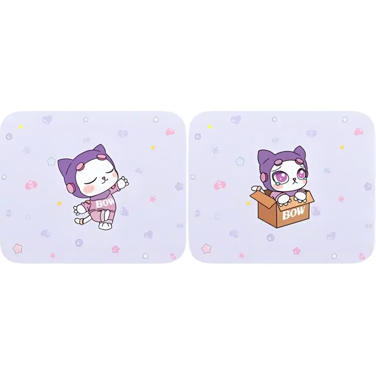 BOW Lycra Fabric+High Quality Rubber Meowth Starling Mouse Pads-3