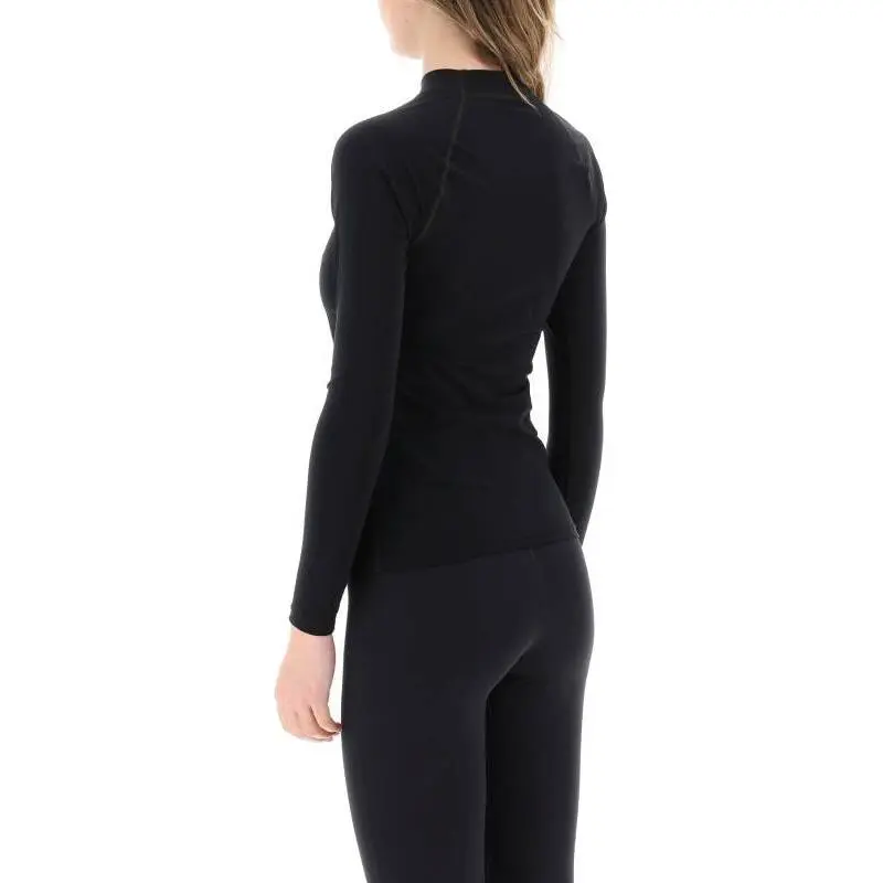JIL SANDER + Logo Printed Long Sleeved Top-3