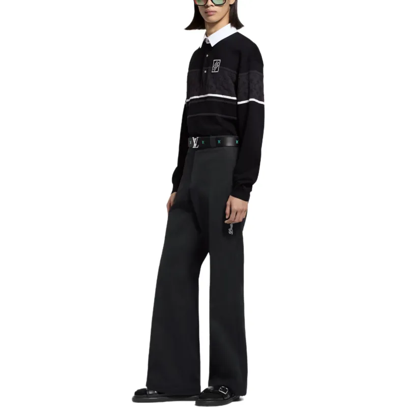 LOUIS VUITTON Flared Preppy Chino Pants-3
