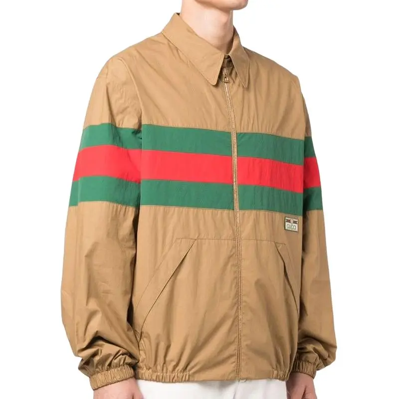 GUCCI Web Striped Zipped Jacket-9