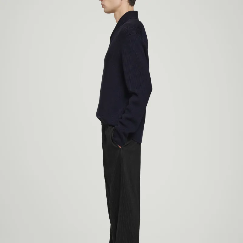 COS Sweaters Men Navy Blue-4