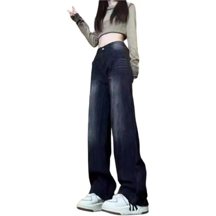 Concubine Zhu Jeans Unisex Black Gray-4