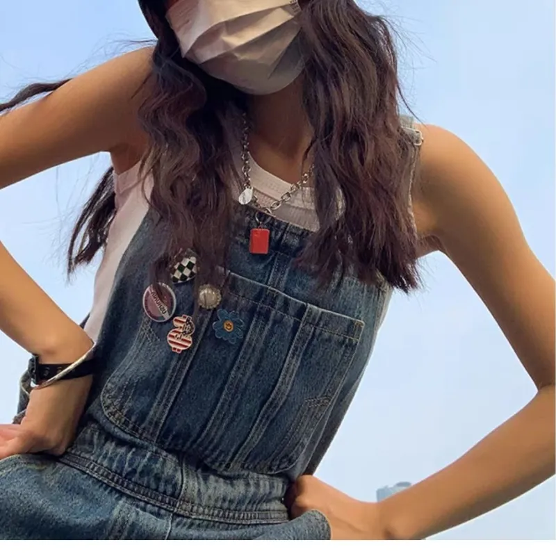 YuChaJia Overalls Women's Overalls-6