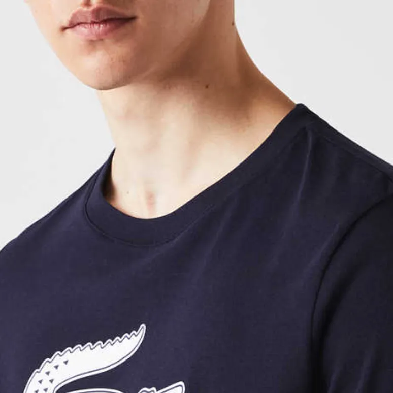 LACOSTE Logo print T shirt-4