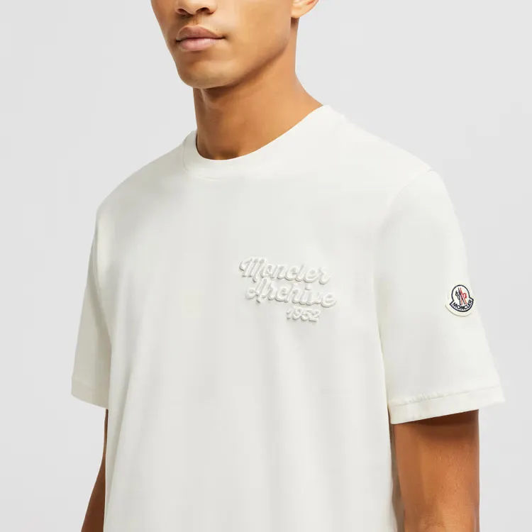 Moncler Logo Embroidered Crewneck T Shirt-4