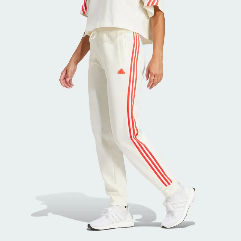 Adidas Future Icons 3 Stripes Regular Pants Knitted Sweatpants Women's Jade White-1