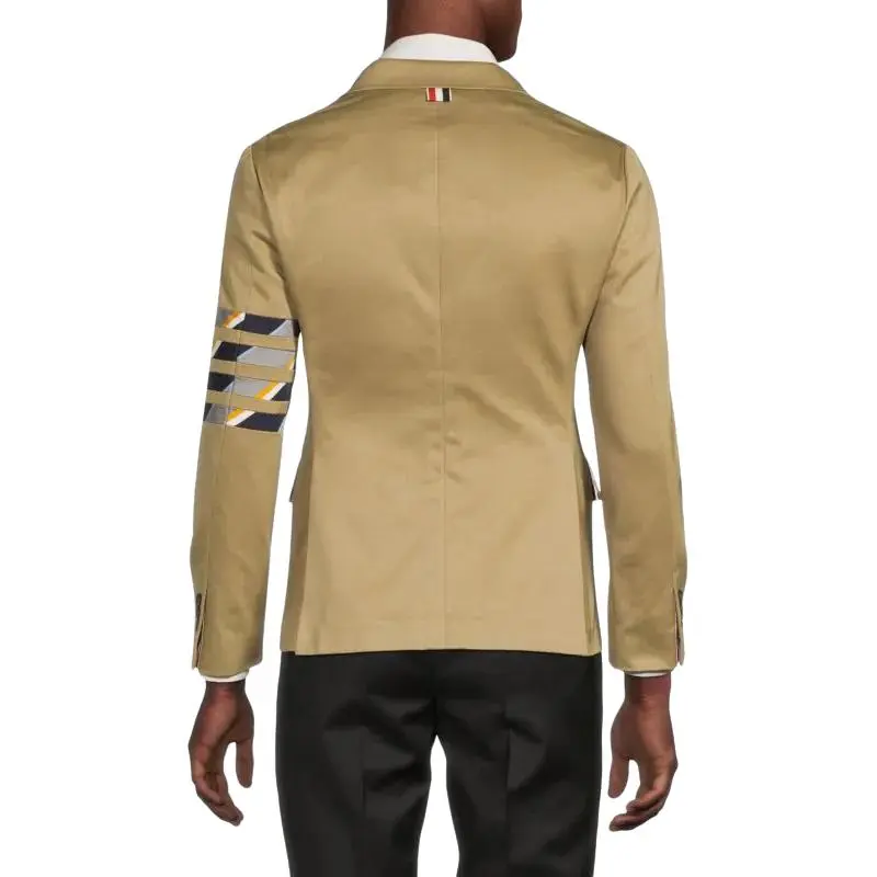 THOM BROWNE Business Suits Men Camel-2