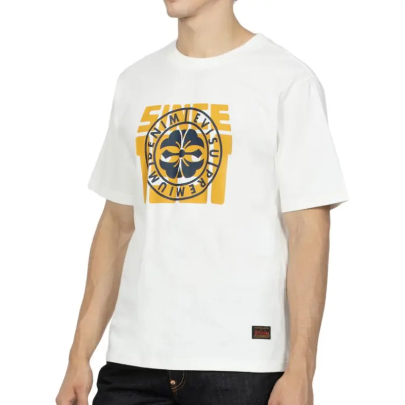EVISU T Shirts Men White-2