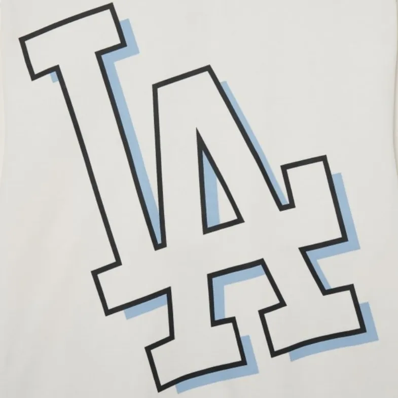 MLB Los Angeles Dodgers Sweatshirts Unisex Ivory White-4