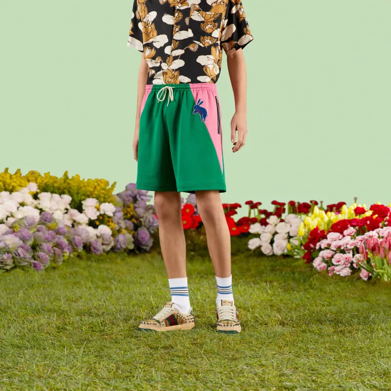 GUCCI SS23 Casual Shorts Men's Green-3