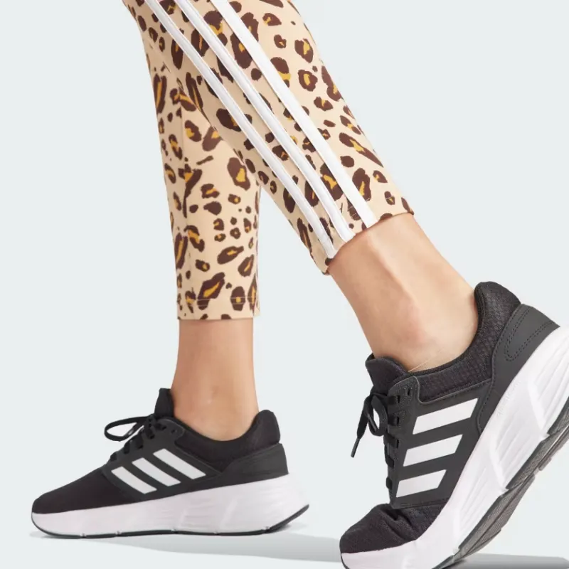 Adidas Ssentials 3-stripes Animal Print Leggings Leggings Women's Brown-2