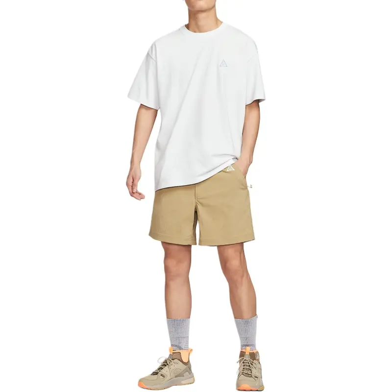 Nike SS25 Casual Shorts Unisex Beige-4