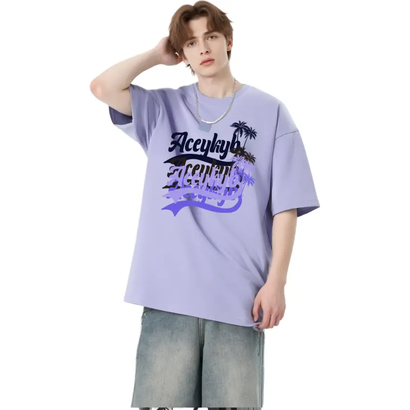 YK&YB T Shirts Unisex Light Purple-1
