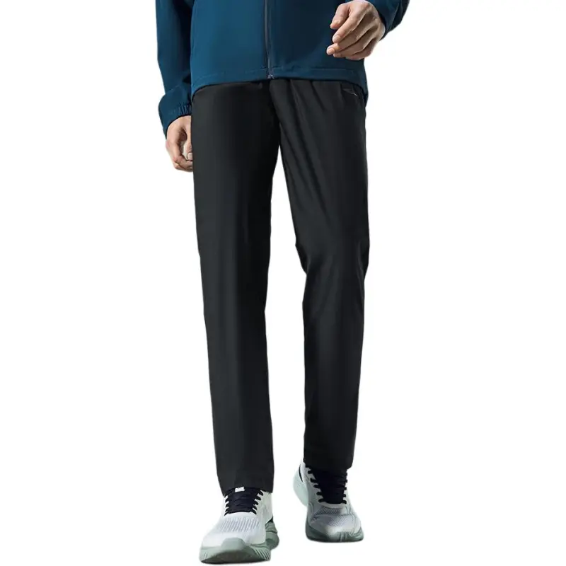 Erke Variety Training Collection Knitted Sweatpants Men's Jet Black-1