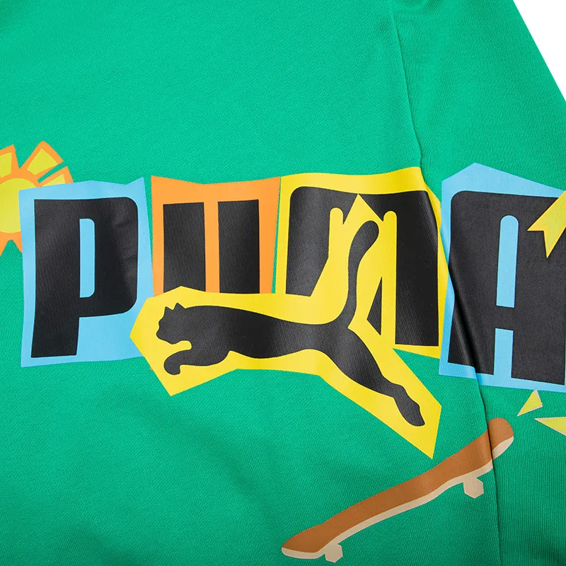 PUMA Sweatshirts Men Green-4
