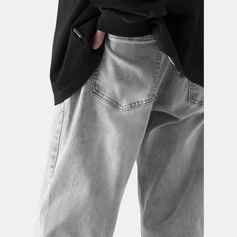 QOTRIOCK Jeans Men's Concrete Gray-4