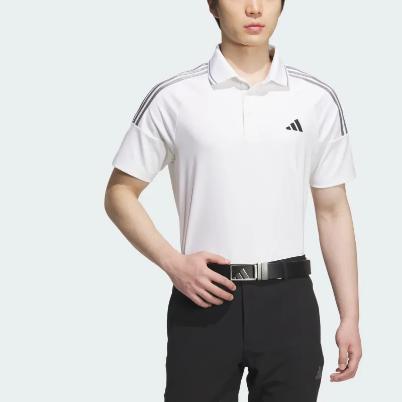 Adidas 3 STRIPES AEROREADY POLO SHIRT Polo Shirt Men's White-1